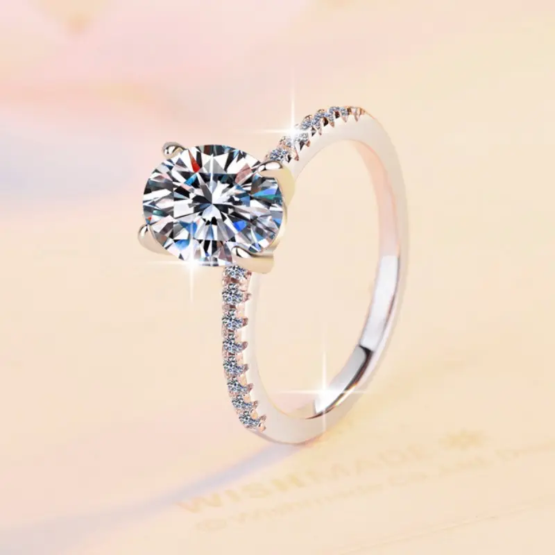 JZ0096 【 D color moissanite 】 2 carat wh