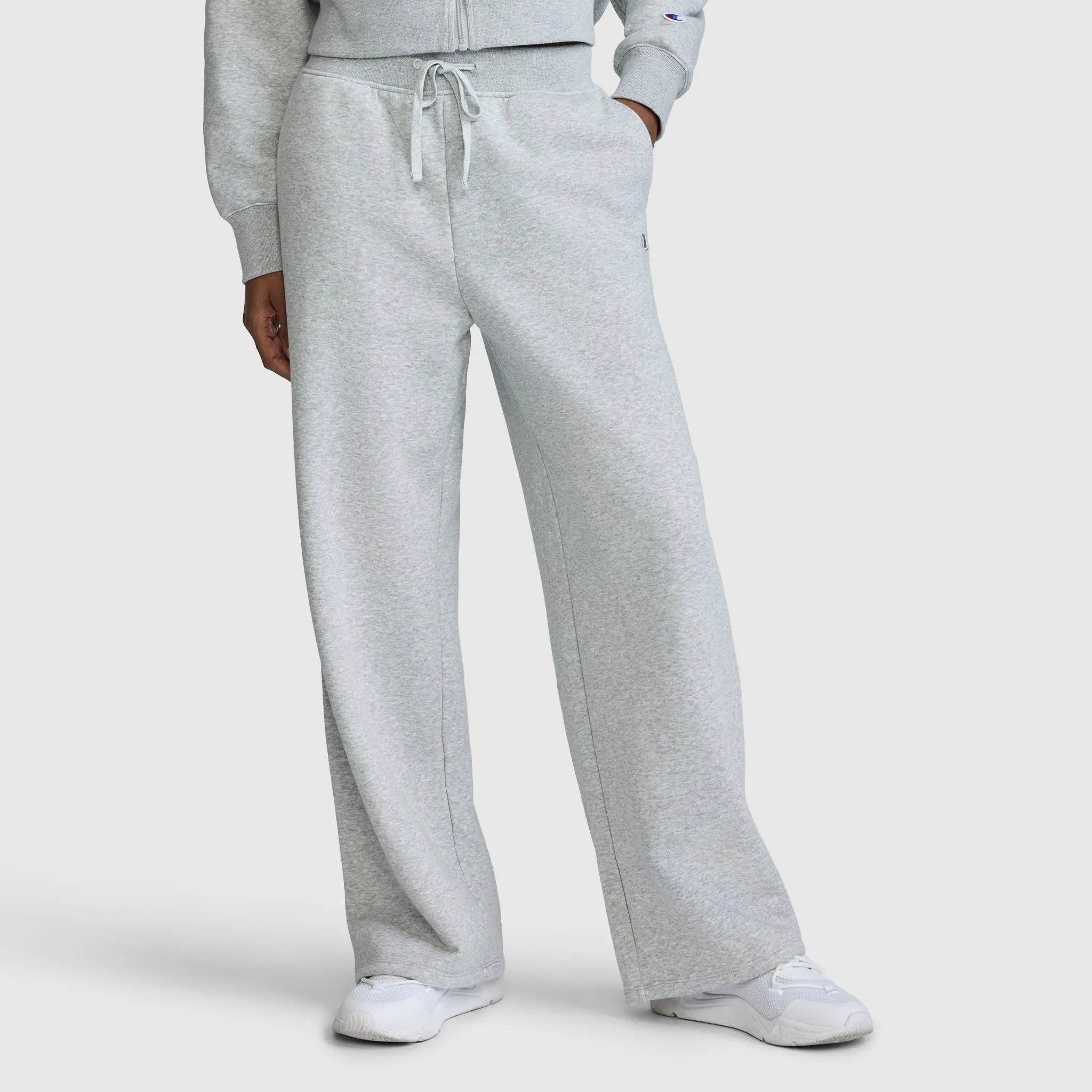 Wide Leg Fleece Sweatpants, C Logo