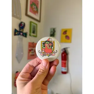 Angry Princess Clown 3 inch button