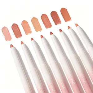 Long-lasting lip liner pen, easy-to-color lipstick pen, suitable for all occasions, makeup, girl's makeup accessories.