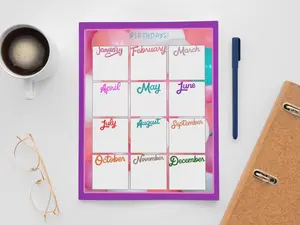 Birthday calendar
