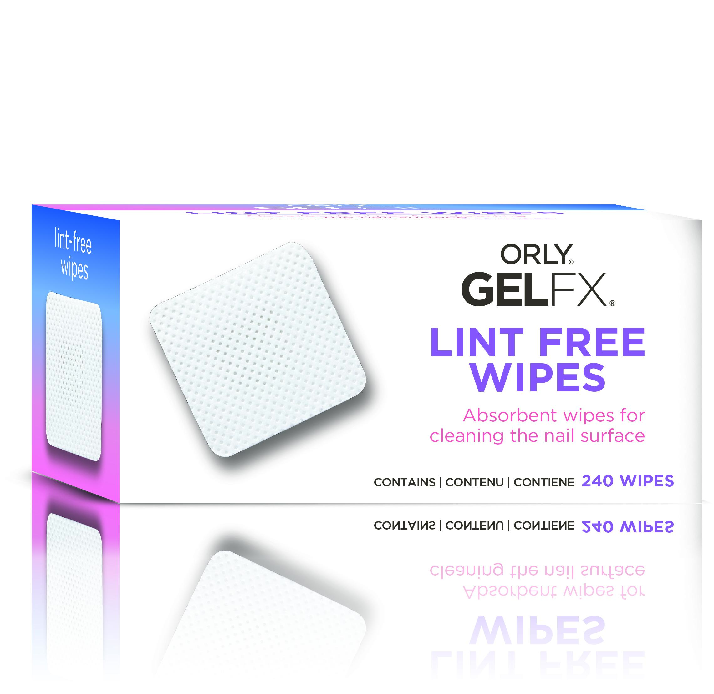 ORLY GELFX Lint Free Nail Wipes for Manicures & Pedicures - 240pc