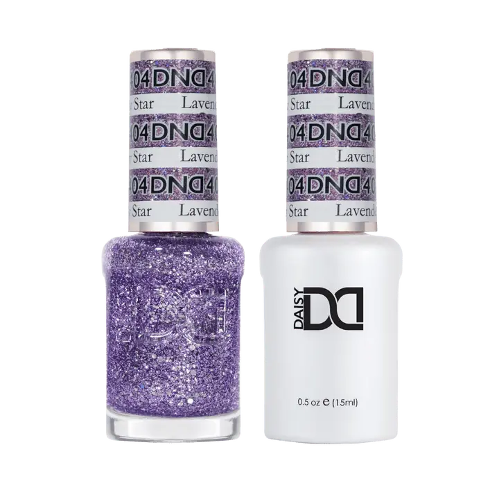 DND Daisy Soak Off Gel Polish & Regular Lacquer - #404 - Lavender Daisy Star