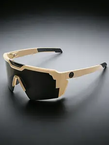 1 Count New Polygon Sunglasses, trendy street style sunglasses suitable for both men and women, UV-protective sunglasses with retro style lenses, decorative lenses, hiking glasses, cycling glasses, Sports Eyewear