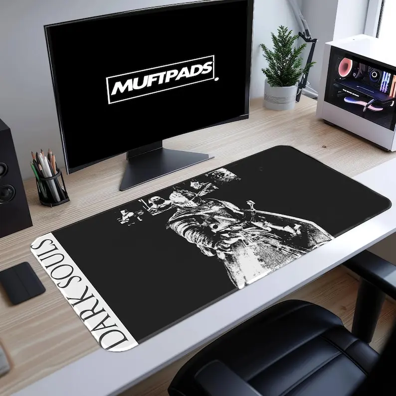 Dark Souls Deskmat, Gaming Desk Mat, Dark Souls Ring Desk Mat, Dark Soul Mousepad, Desk Mat Aesthetic Large Mousepad Keyboard Mat