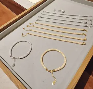 Golden/Silver Thread Dream Catcher Chain - Elegant Bracelet Collection in Gold and Silver Colors