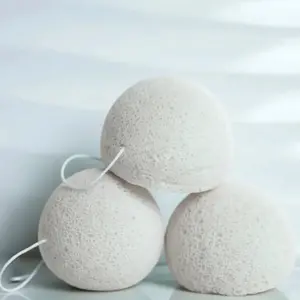 Natural Konjac Facial Sponge for Sensitive Skin - Gentle Exfoliating Face Cleanser