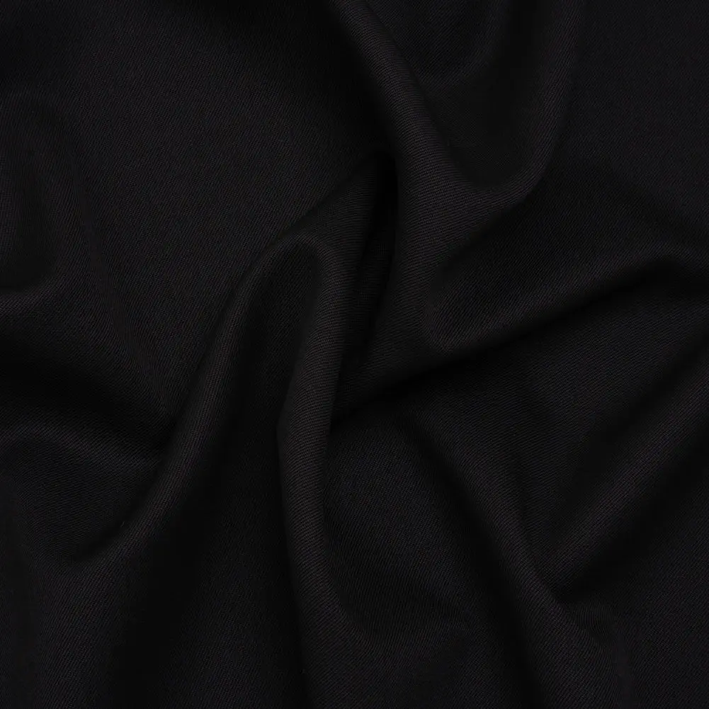 Wool Twill Suiting by Alexander McQueen - Black - Designer Deadstock