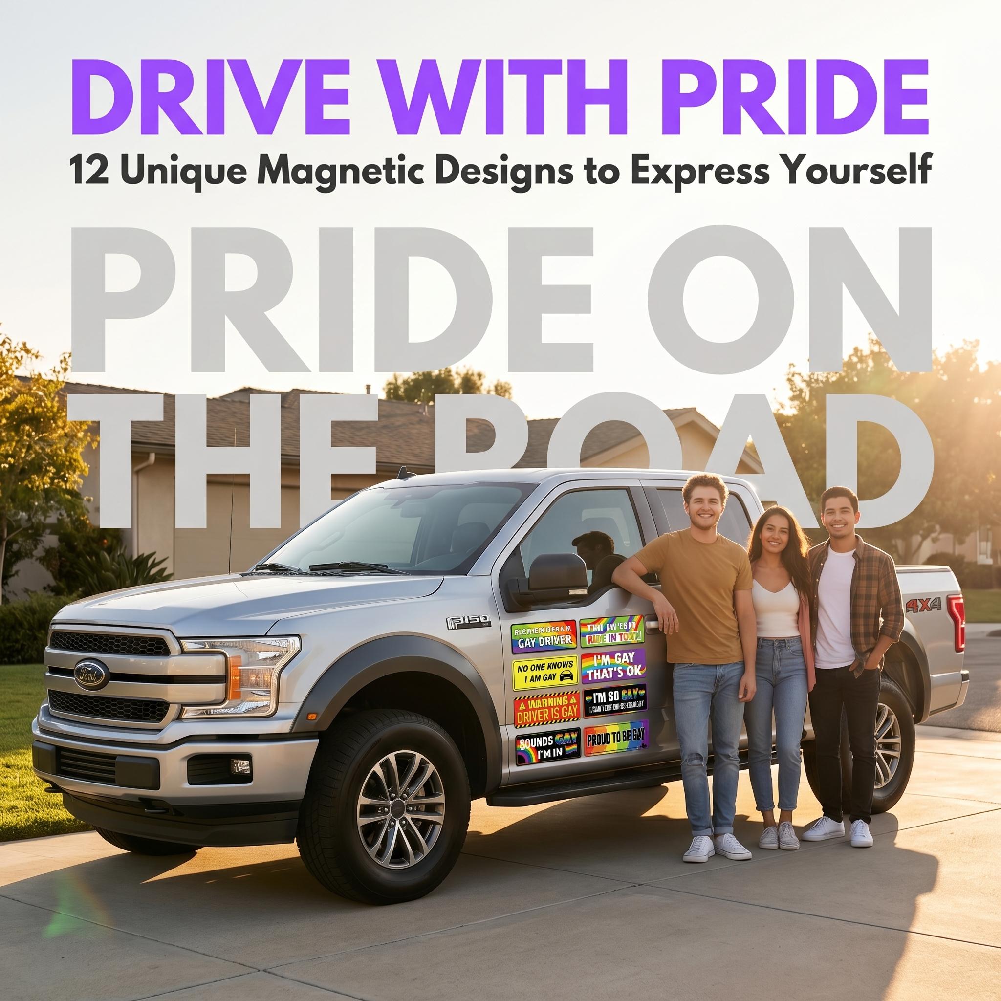 Bright Pride Car Magnets