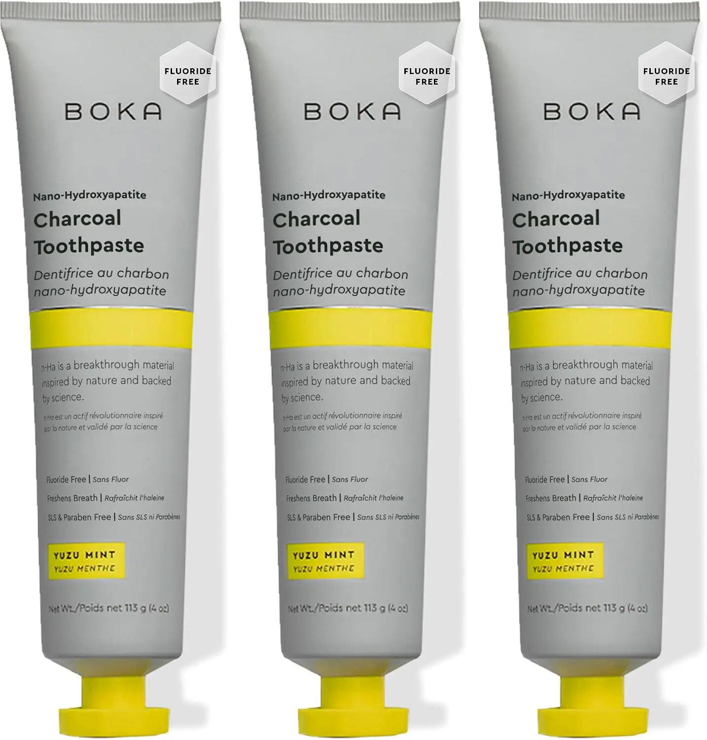 Boka Oral Care Toothpaste - Fluoride-Free, Nano Hydroxyapatite, Mint-Flavored Toothpaste