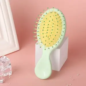 Mini Portable Daisy Candy Color Cushion Comb, Handle Smooth Hair Brush, Styling Beauty Tool, Hair Care, Girl Gift