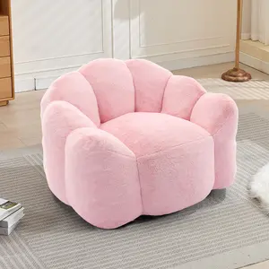Lotus-shaped Compression Sofa Adult Beanbag Chair with Pull Tabs Effortlessly Movable No Assembly Required Ergonomic Design Stain Resistant Fabric Non Slip Base High Density Foam Filling Perfect for Living Rooms Bedrooms Modern Bed furniture bean bag
