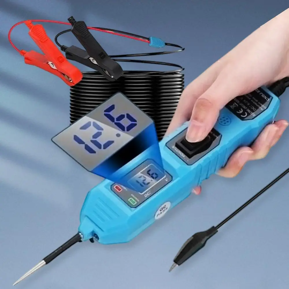 Power Circuit Probe Tester Tools, Men's Car Accessories, Car Stuff, Truck Accessories, 6-24V DC Test Light Short Circuit Testing Tool, Stuff for Car,