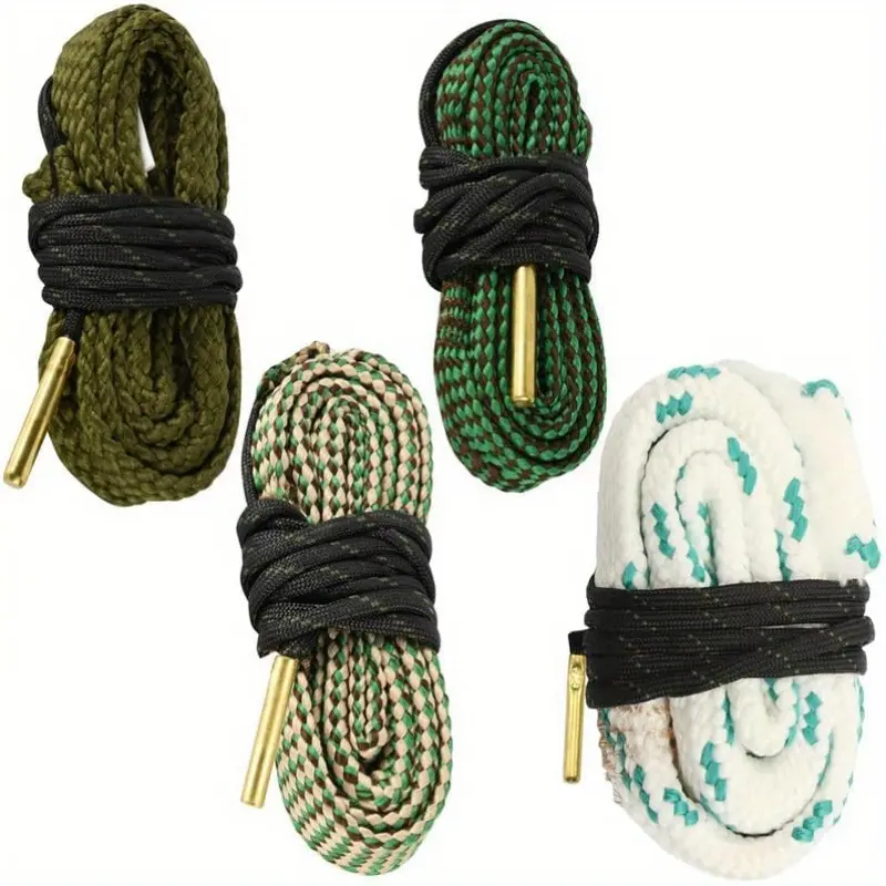4pack Bore Rope Brush Cleaner Cleaning Snakes, Barrel Snake For Different Types