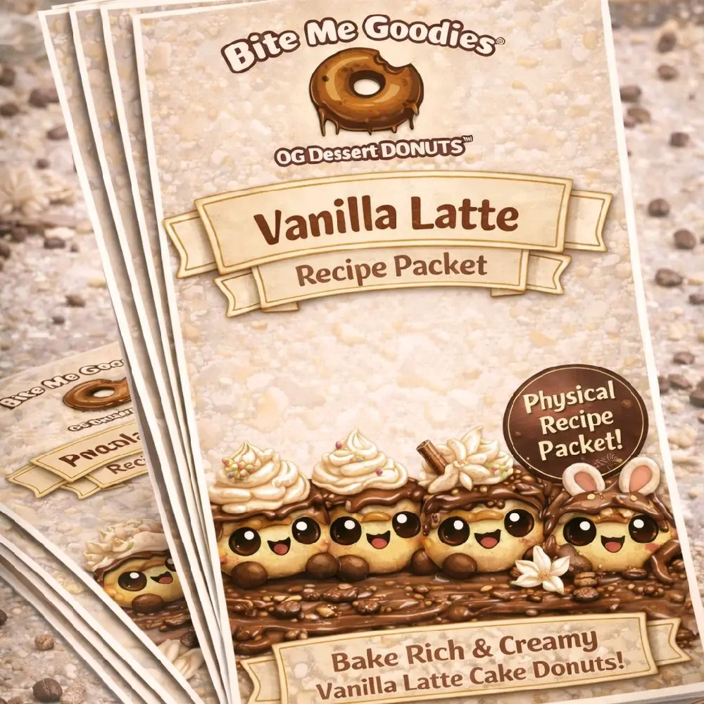 Vanilla Latte Cake Donut Base Recipe Packet | Bite Me Goodies