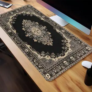 Creative Design Large Gaming Mouse Pad, Office Desk Accessories, Non-slip Rubber Base Stitched Edge Desk Pad for Desk Laptop Desktop, Fun Desk Supplies