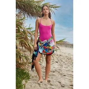 Pacsun Women's Fuchsia Aubrey One Piece Swimsuit
