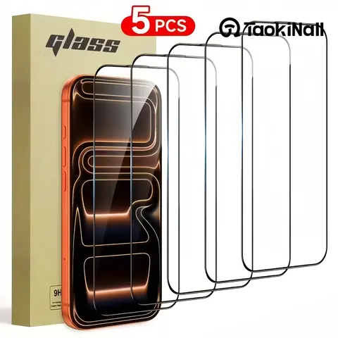 TAOKINALL iPhone Screen Protector 9H Anti-Scratch, Tempered Glass Multi-Model Shatterproof Cover for Apple iPhone 17 15 14 13 12 11 Pro Max X/XR Series, Durable Cellphone Protection.