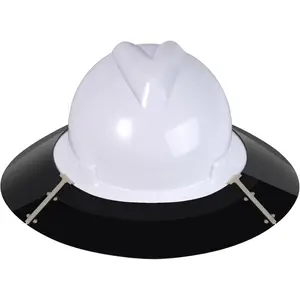 1 Pack Reusable Hard Hat Visor Compatible with V-Gard Full-Brim,Anti UV Brim Extender Sun Shield Full Brim Attachment,Sun Shade Hard Hats Visor Extender for Men or Women Working Outside,Exclude Helmet