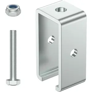 Trolley Track Hanger Bracket for UNISTRUT Strut , 1-5/8 Intermediate Support Hange Bracket for All 1-5/8"  Trolley Track (16)