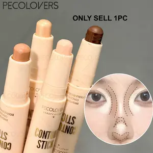 1pc Dual-Ended Concealer & Contour Stick - Concealer Cosmetic, Sweat-Resistant Longwear, Buildable Matte Finish, Lasting Concealer, 2-in-1 Spot Concealer & Contour Duo, Ideal for Destination Weddings & Formal Dinner Events - Portable Face Makeup Stick