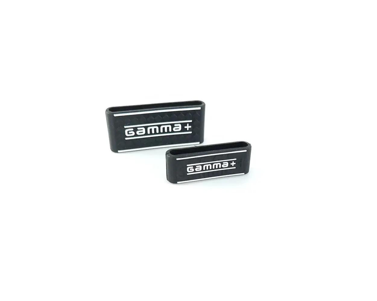 Gamma Silicone Lightweight Durable Clipper & Trimmer Grips, Set of 2 - Black|White