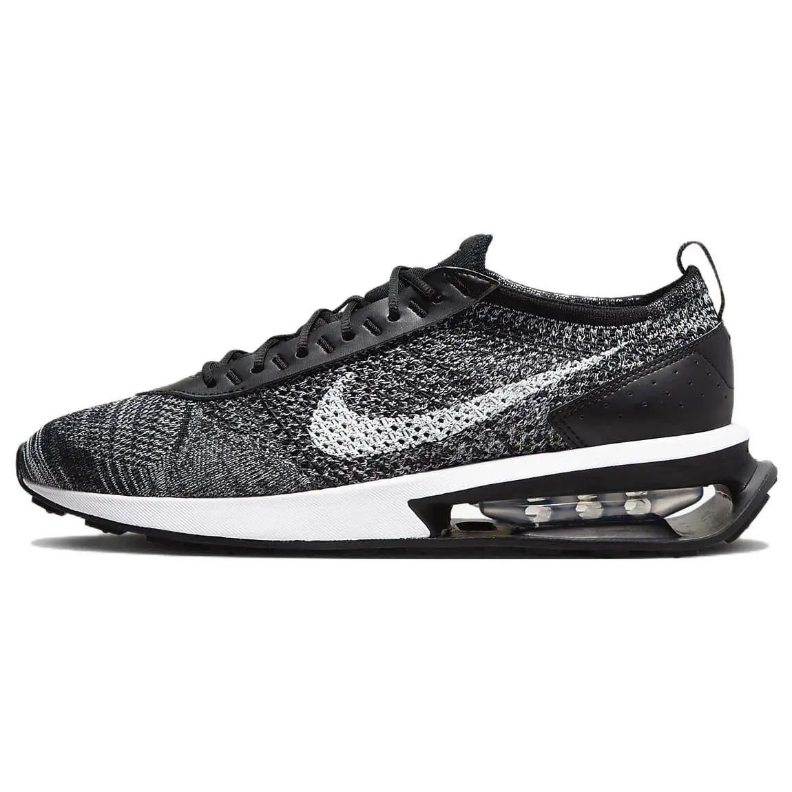 Nike Air Max Flyknit Racer Black White Retro Cushioned Breathable Low Top Casual Running Shoes Men's DJ6106-001