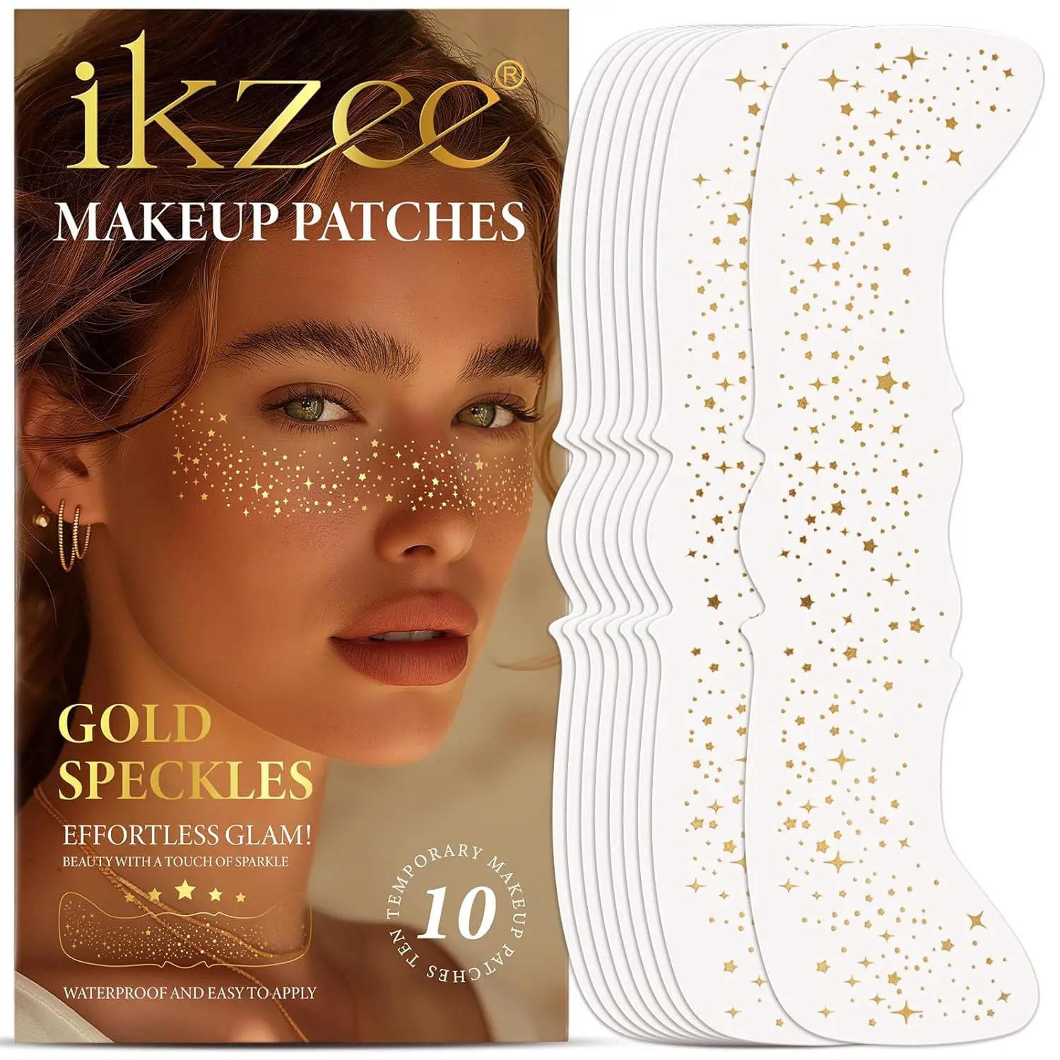 Glitter Freckle Makeup Stickers for Flawless Radiance, Perfect for Contouring and Highlighting, Easy Application and Long-Lasting Coverage