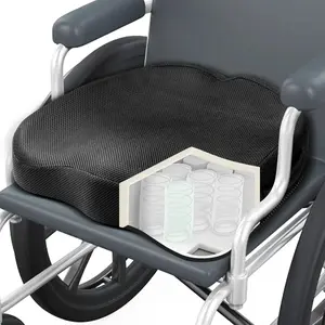 Seat Cushion - High Density Memory  and Inner Springs Comfort Support Without Flatten - Mobility Scooter Accessories - Large Chair Pad  for Adults & Seniors