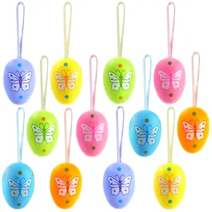 12pcs Colorful Plastic Easter Eggs Set – Perfect for Easter Tree, Basket Decorations & DIY Crafts, Vibrant Easter Party Gifts, Holiday Decorations for Spring, Easter Party Supplies, Craft Ideas