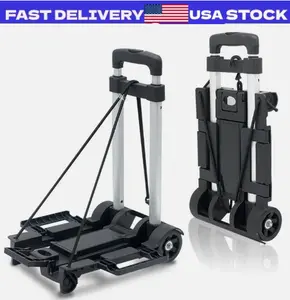 70 lbs Collapsible Folding Hand Truck Dolly Portable Trolley Luggage Push Cart