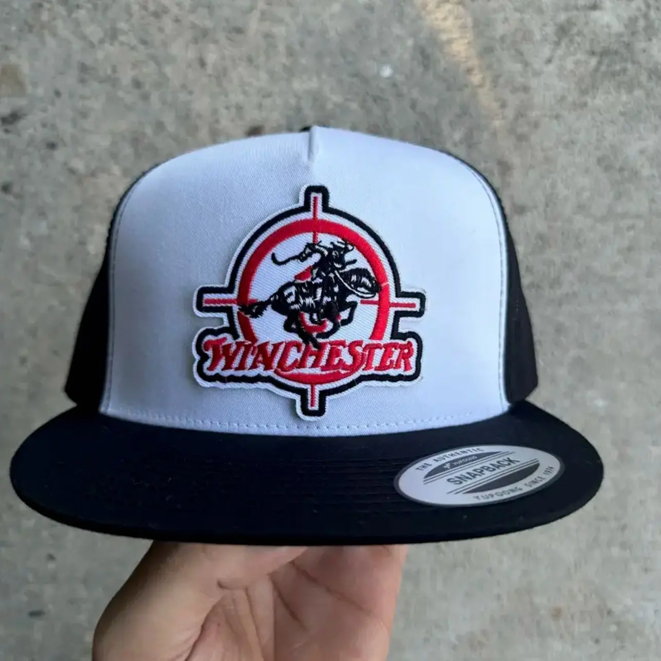 Winchester Vintage Snapback Trucker Hat Mesh and Adjustable Fit for Men and Women