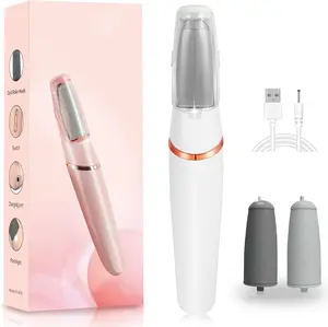Electric Callus Remover for Feet,  Electric Foot Filer Rechargeable Pedicure Tools Foot Grinder Smooth Pedicure Wand Feet Care for Removes Dry Hard & Dead Skin Ideal Gift - White