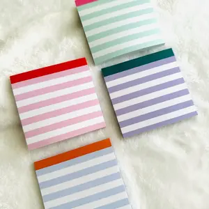 4 pack - Striped Post it Notes
