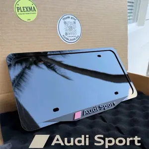 Gloss Black Sport style Luxury License Plate Frame