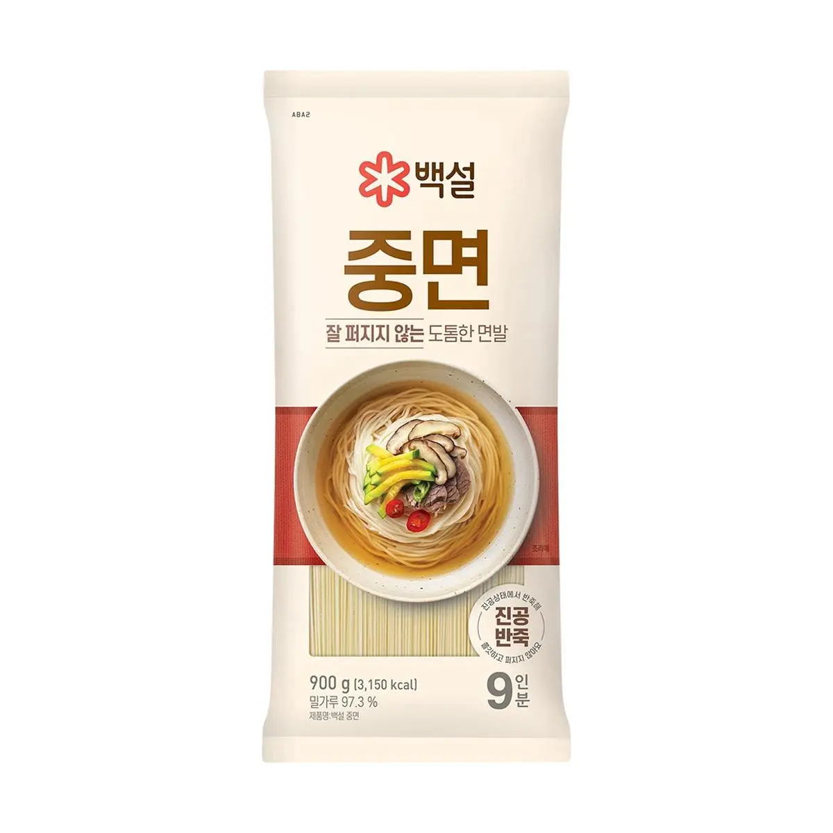 BAEKSUL Korean Instant Noodles 900g - Cheil Jedang Authentic Ramyeon Pasta for Korean Cuisine