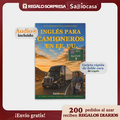 2026 Edition | INGLÉS PARA CAMIONEROS EN EE. UU. | QR Code Audio + Translation + Exercises + Quick Reference Guide + Pronunciation | A Great Gift for Husbands and Dads