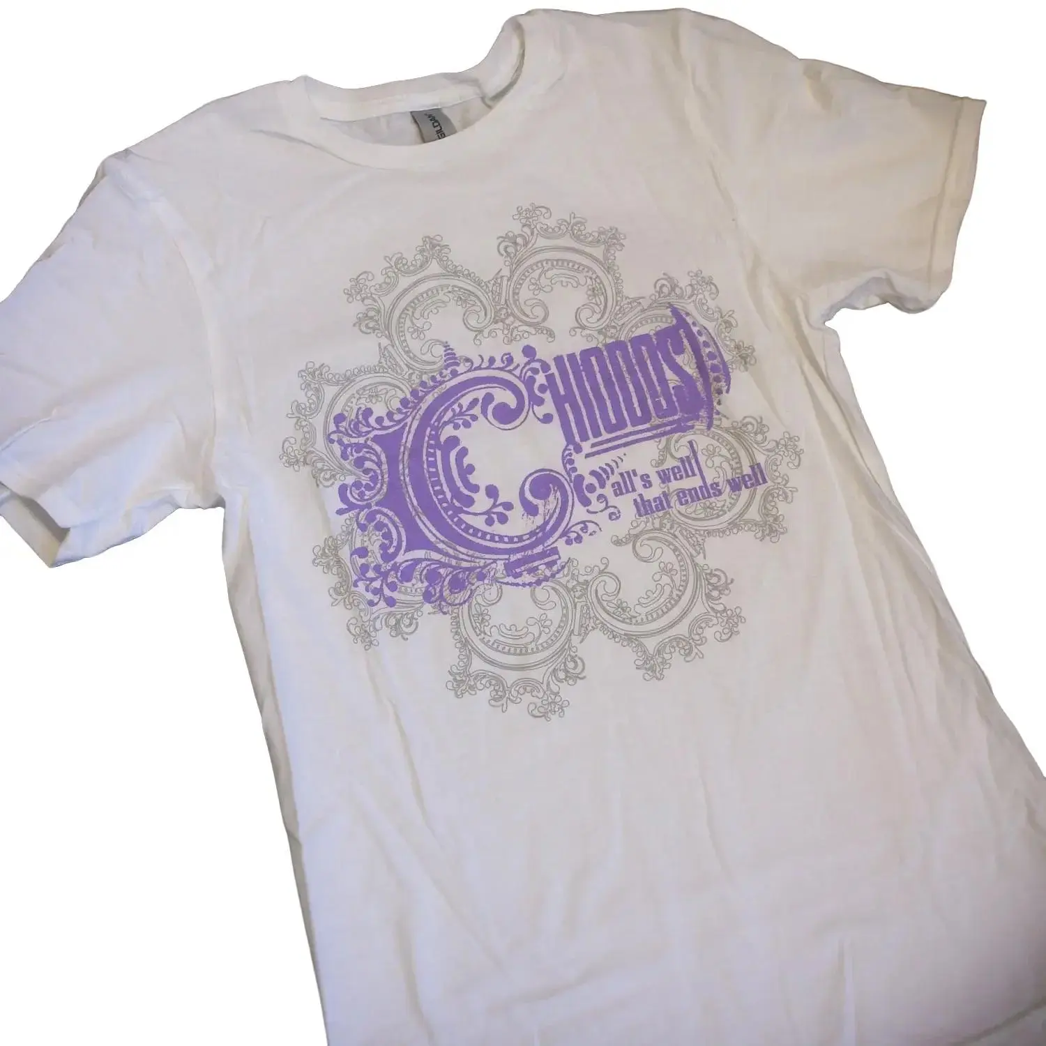 Chiodos Band All's Well That Ends Well White T-Shirt for Women Crewneck 100% Cotton Medium Weight Top Streetwear Tee