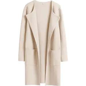 Women's Open Front Knit Lightweight Cardigan Casual Long Coatigan Sweater Lady Jacket Coat 2025 Fall Outerwear