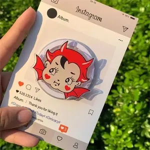 Devil Kewpie Baby MagSafe Phone Grip: Cute Halloween Spooky Phone Holder, Kawaii Style Grip, Gift for Phone or Kindle Lovers