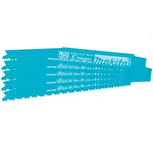 Makita (723080-A-5) 6" All-Purpose Recipro Saw Blade, Progressive, 5/pk