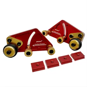 1Pair Bearing Roller Feeder,Upgraded Aluminum Alloy Feather Loc Board,Table Saw Feeding Safety Propelling Auxiliary Tool