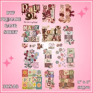 Quilted Faith - 30x48 - PREMADE GANG SHEET