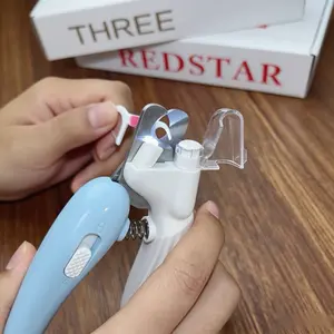 safe toenail trimmer cordless quiet dog trimmer dog nail clipper cat nail clipper with LED light  see the quick bloodline home pet grooming