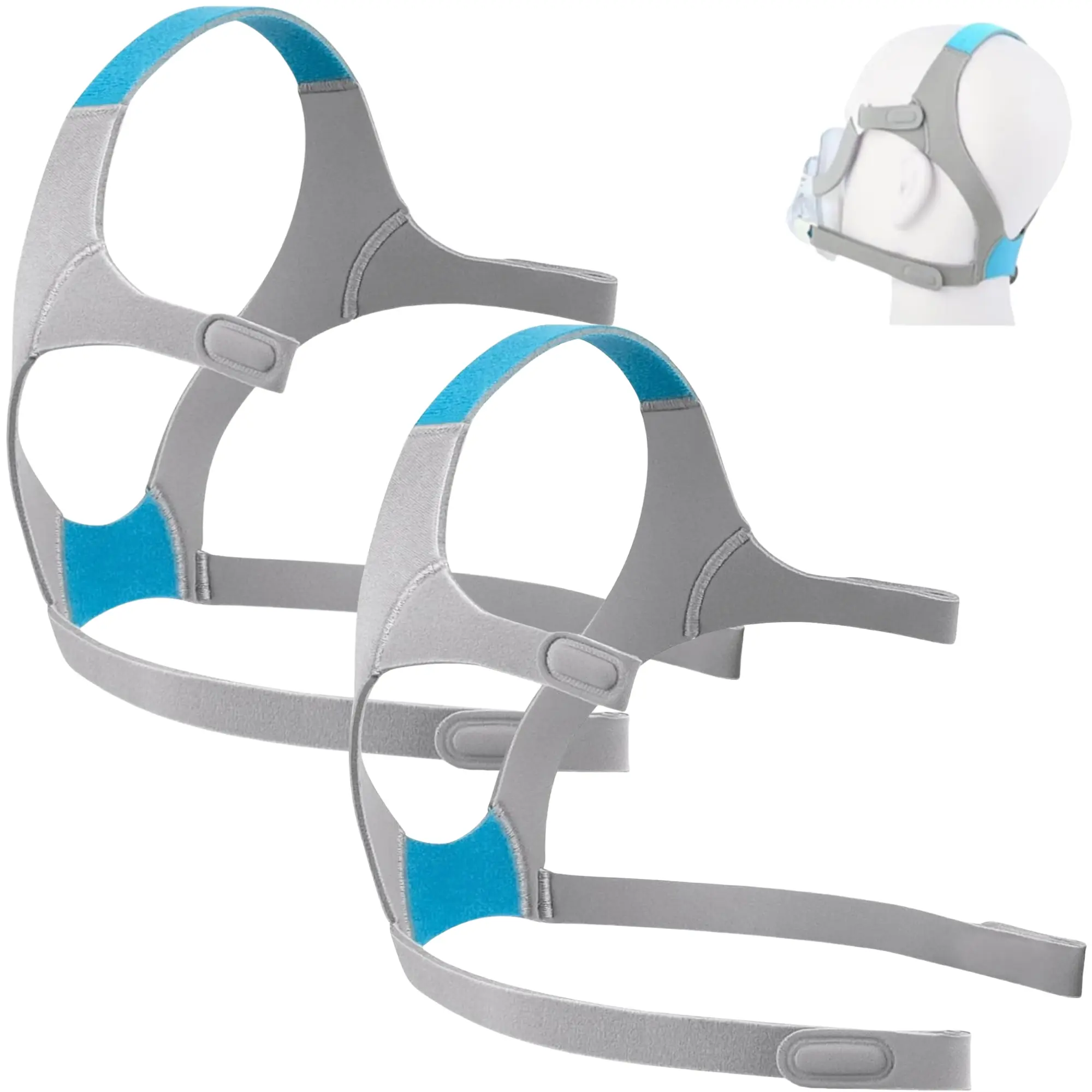 2-Pack Replacement Headgear for AirFit F20, Compatible with F20 Full Face Mask