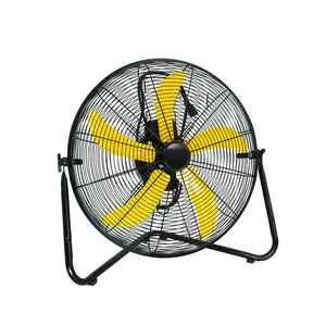20 Inch Heavy Duty Floor & Wall Mount Fan - 5200 CFM High Velocity, 155-Watt, 3-Speed, Industrial Cooling for Garage, Workshop, Office, Home - UL Listed