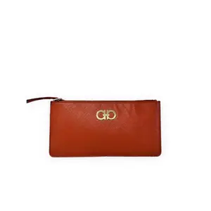 Pre-owned SALVATORE FERRAGAMO calf skin Mini Bags Pochette Accessoires Red Very Good S014260405276