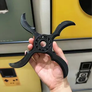 3D Printed Spinning Shuriken Fidget Spinner, Glow in the Dark Ninja Hand Spinner, Stress Relief Toy, Anime Cosplay Prop, Desk Sculpture Decor for Anime Fans