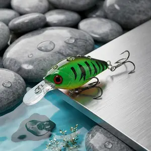Professional 5-Piece BFS Micro Crankbait Set - 0.05/0.14oz Slow Sinking Lifelike Swimbaits with Heavy Duty Treble Hooks for Bass & Trout -( Ideal Father's Day Fishing Gift)