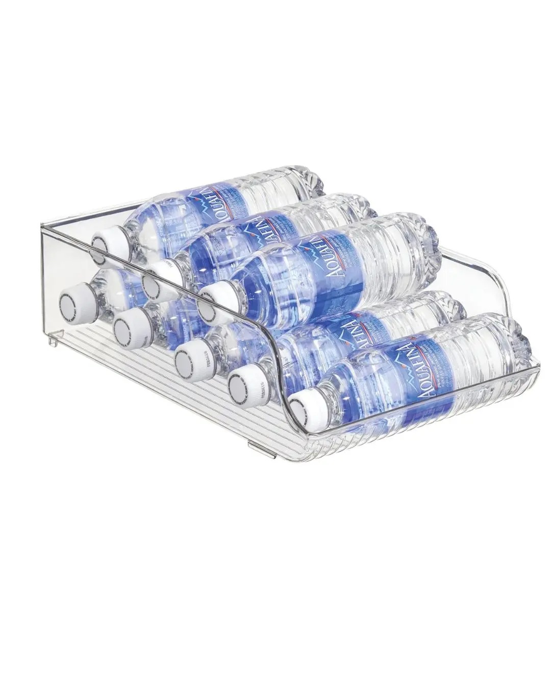 iDesign Water Bottle Organizer for Fridge or Pantry - Clear - Made in USA